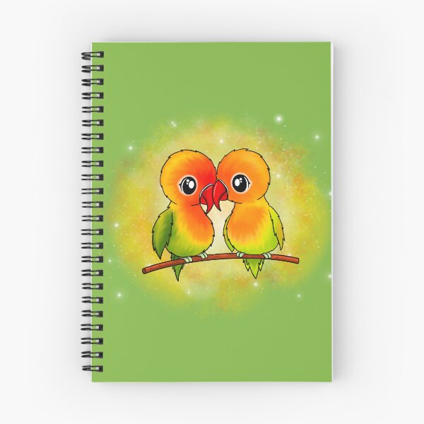 Item preview, two cute lovebirds designed and sold by Pezi-Creation.