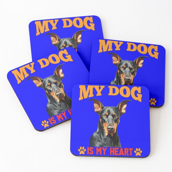 Item preview, Doberman Pinscher Pet Dog Owner Design My Dog Is My Heart designed and sold by fantasticdesign.