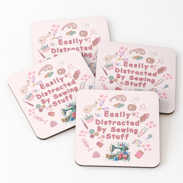 Item preview, Easily Distracted By Sewing Stuff Funny Sewing  designed and sold by Wiss2Arts.