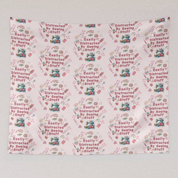 Item preview, Easily Distracted By Sewing Stuff Funny Sewing  designed and sold by Wiss2Arts.