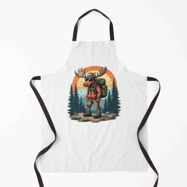 Item preview, Funny Cool Moose Hiker Lover ,Moose Hiking Adventure designed and sold by SOUFIANE1991.