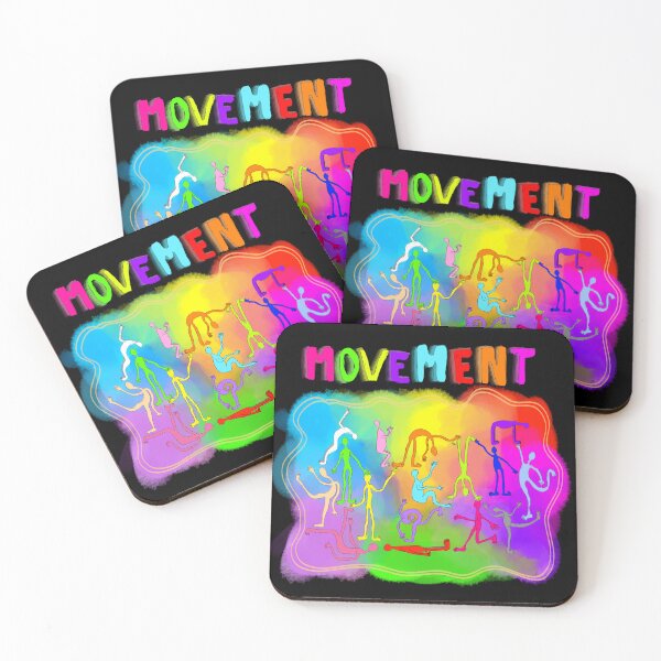 Item preview, 'Movement' yoga, dance and exercise cartoon designed and sold by Venus-in-Virgo.