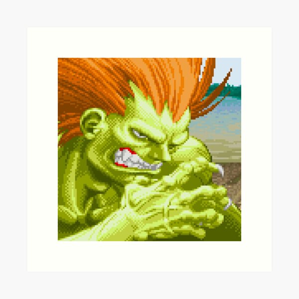 Super Street Fighter II - Blanka Art Board Print for Sale by pixel8tees