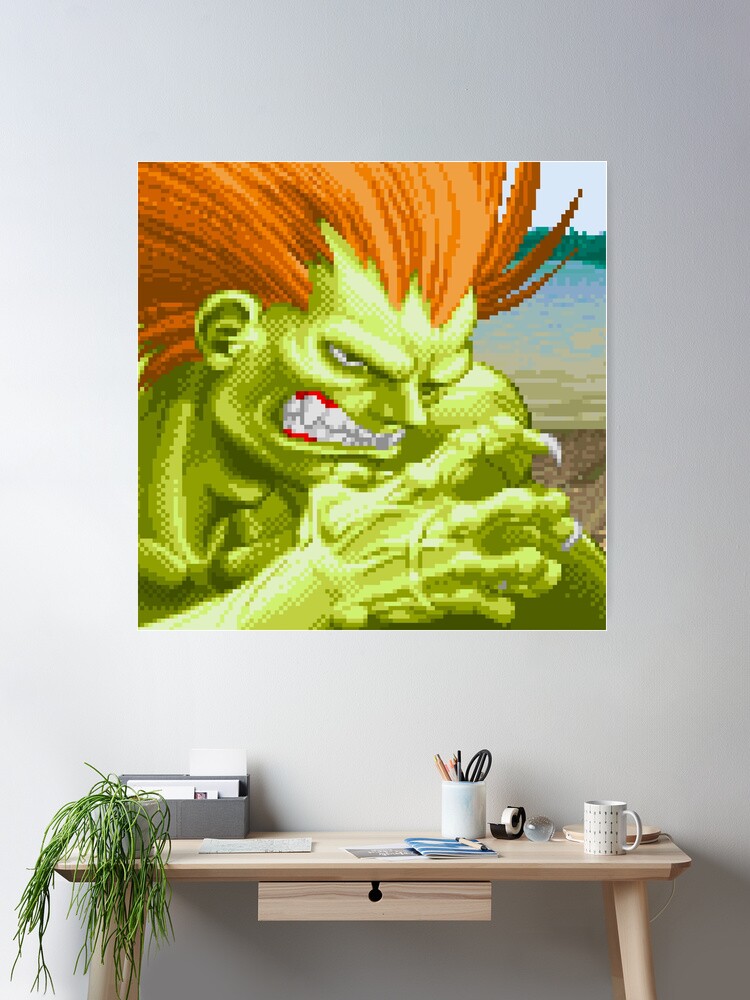 Super Street Fighter 4 Game Blanka Fabric Wall Scroll Poster (21x16) Inches  : : Home & Kitchen