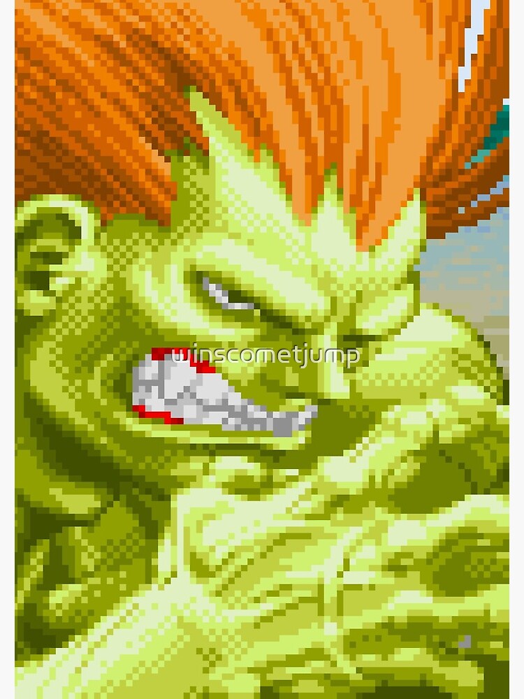 Blanka Street Fighter II Art Print for Sale by winscometjump