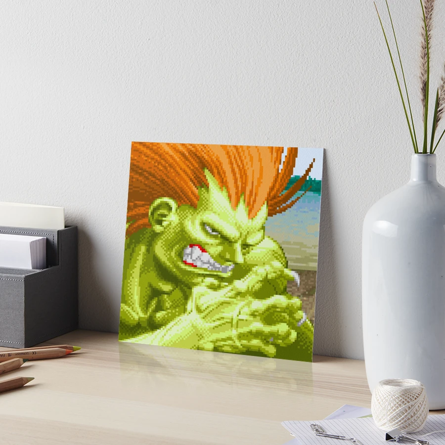 Super Street Fighter II - Blanka Art Board Print for Sale by