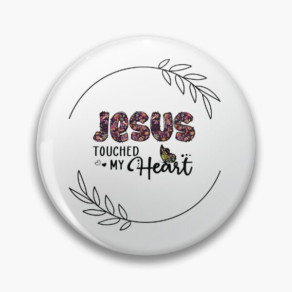 Item preview, Jesus Touched my Heart, Christian Bible Verse Design designed and sold by Our Bible Journey.