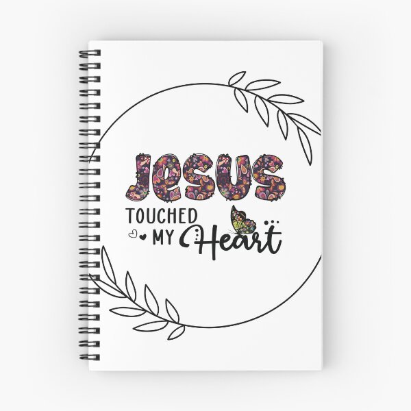 Item preview, Jesus Touched my Heart, Christian Bible Verse Design designed and sold by Our Bible Journey.
