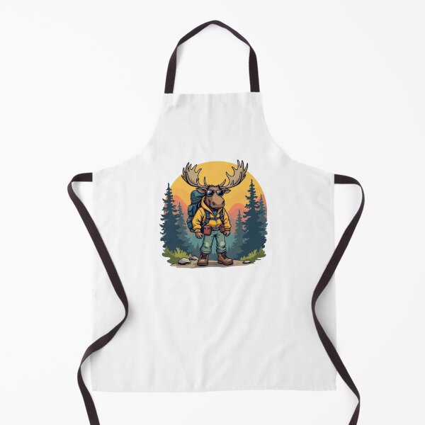 Item preview, Funny Cool Moose Hiker Lover ,Moose Hiking Adventure designed and sold by SOUFIANE1991.