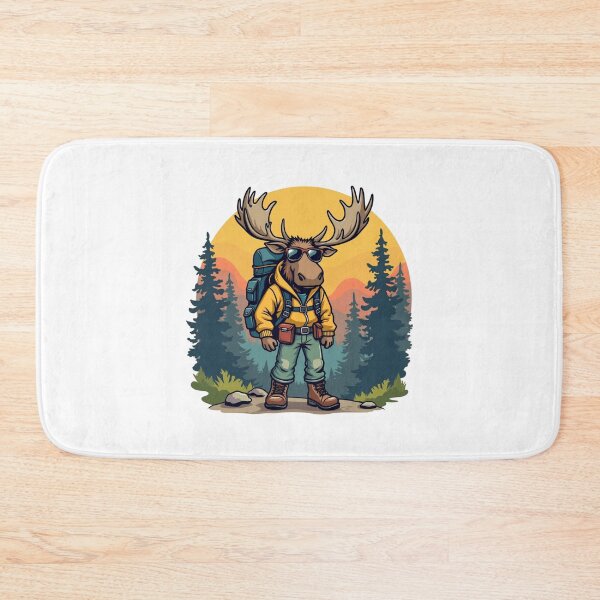 Item preview,  Funny Cool Moose Hiker Lover ,Moose Hiking Adventure designed and sold by SOUFIANE1991.
