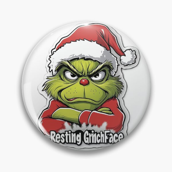 Item preview, Resting Grinch Face Sticker designed and sold by Fox1997.