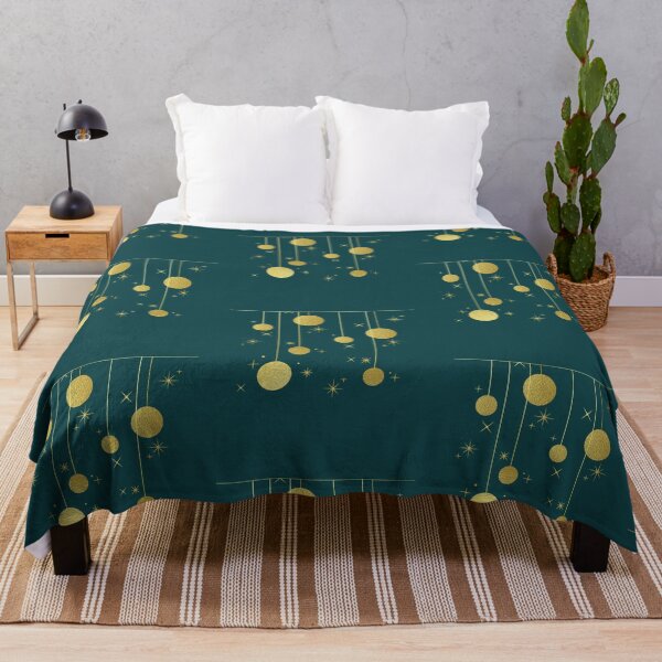 Item preview, Green and Gold Hanging Baubles Pattern designed and sold by Osa-Store.