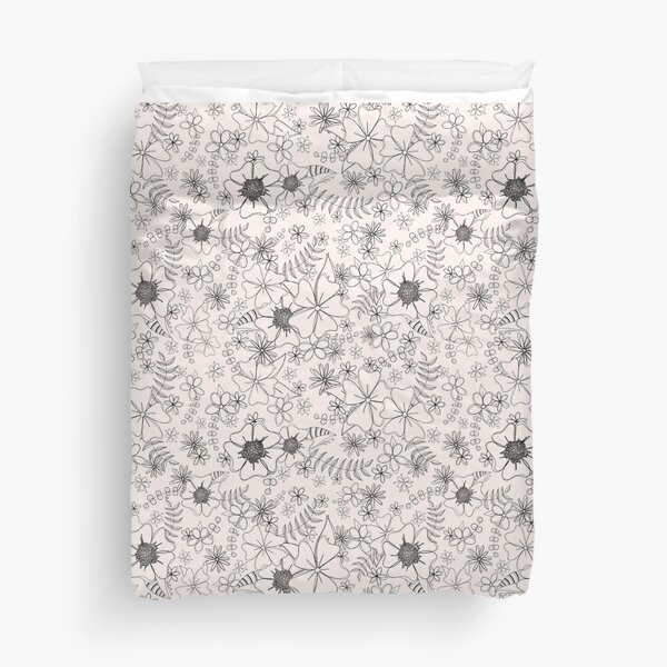 Busy Little Flowers Duvet Cover