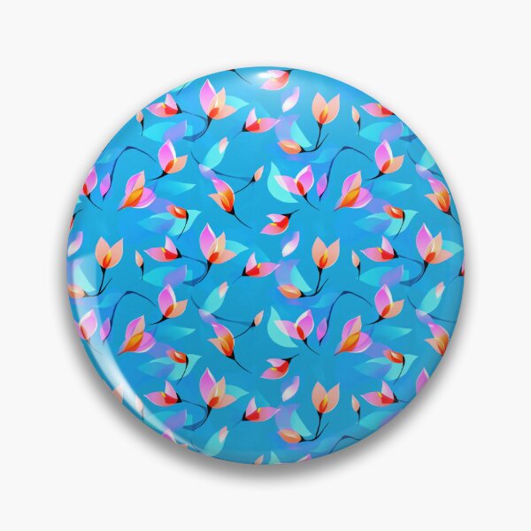 Item preview, Bright floral pattern with organic flower shapes designed and sold by GabbyKI261.