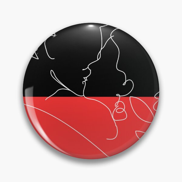 Item preview, Romantic Black & Red Line art Canva Design designed and sold by SimplyPsycho.