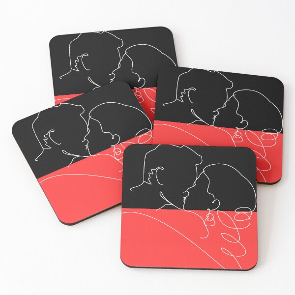 Item preview, Romantic Black & Red Line art Canva Design designed and sold by SimplyPsycho.