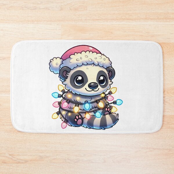 Item preview, Festive Panda Lemur with Christmas Lights designed and sold by lubushop1.