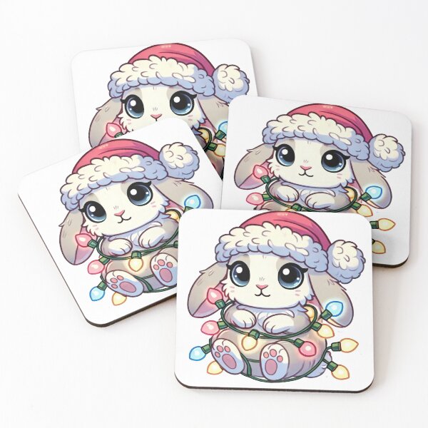 Item preview, Christmas Bunny with Festive Lights designed and sold by lubushop1.