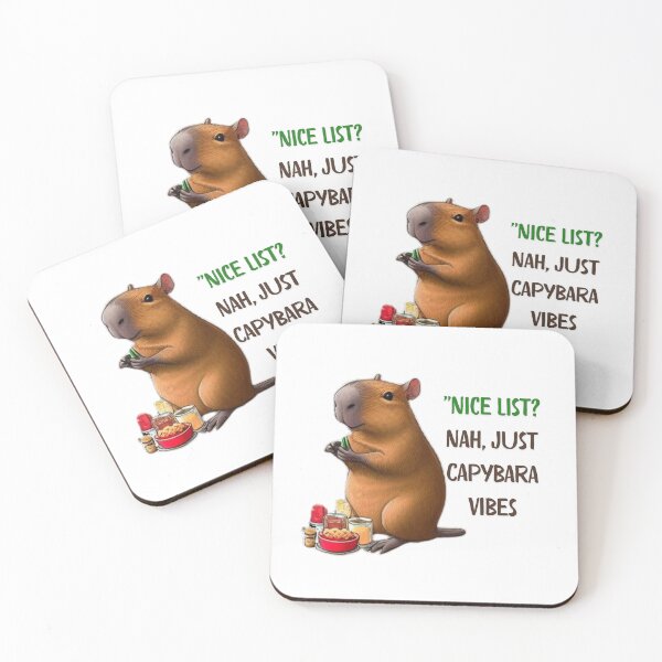 Item preview, Festive Capybara Christmas | Funny Holiday Art for a Cheerful Season designed and sold by MiszungART.