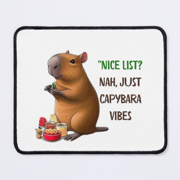 Item preview, Festive Capybara Christmas | Funny Holiday Art for a Cheerful Season designed and sold by MiszungART.