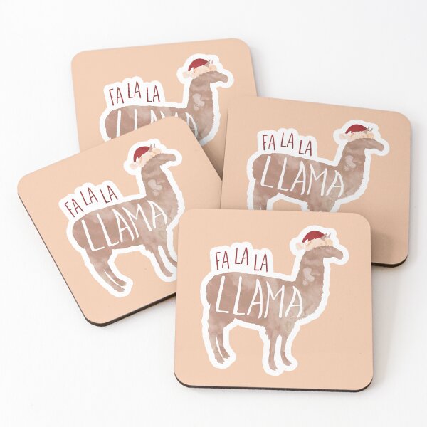 Item preview, Fa La La Llama - Funny Llama Christmas Pun Sticker designed and sold by hitechmom.