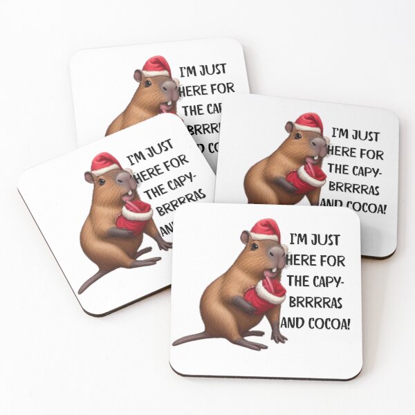 Item preview, Festive Capybara Christmas | Funny Holiday Art for a Cheerful Season designed and sold by MiszungART.