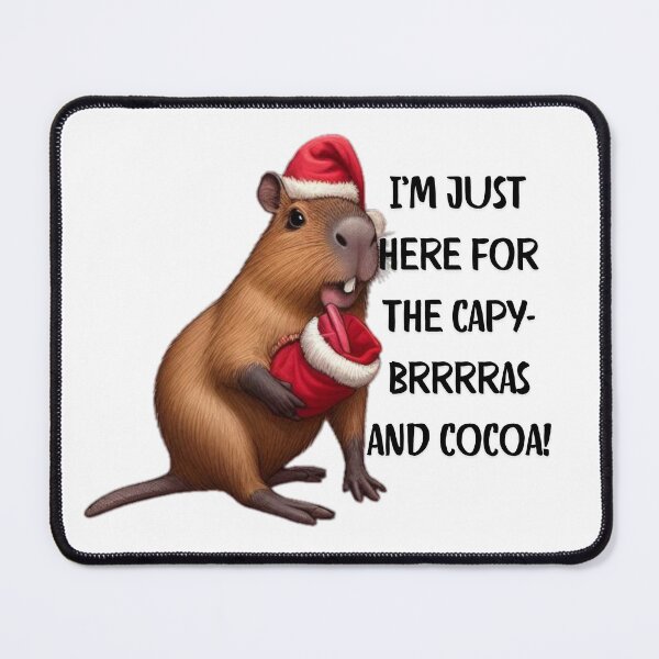 Item preview, Festive Capybara Christmas | Funny Holiday Art for a Cheerful Season designed and sold by MiszungART.