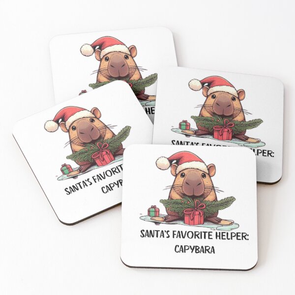 Item preview, Festive Capybara Christmas | Funny Holiday Art for a Cheerful Season designed and sold by MiszungART.
