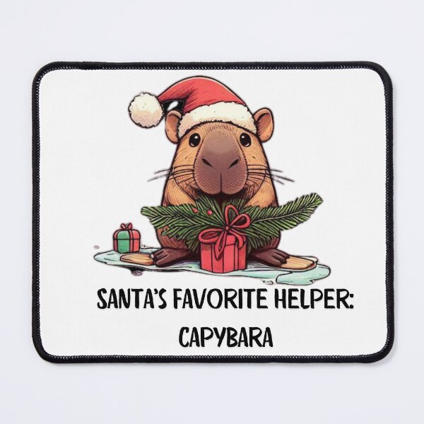 Item preview, Festive Capybara Christmas | Funny Holiday Art for a Cheerful Season designed and sold by MiszungART.