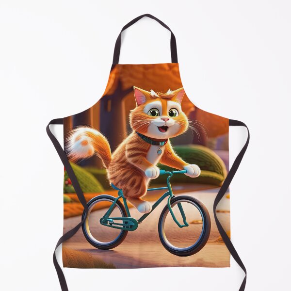 Item preview, Cat riding a bicycle designed and sold by lalylaura.