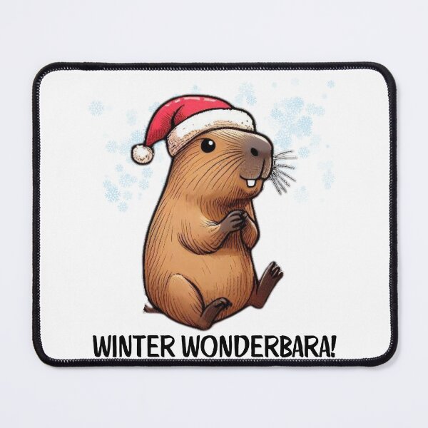 Item preview, Festive Capybara Christmas | Funny Holiday Art for a Cheerful Season designed and sold by MiszungART.
