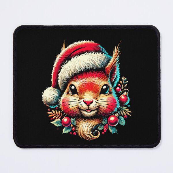 Item preview, Christmas Squirrel With Hat designed and sold by LuminOrb.