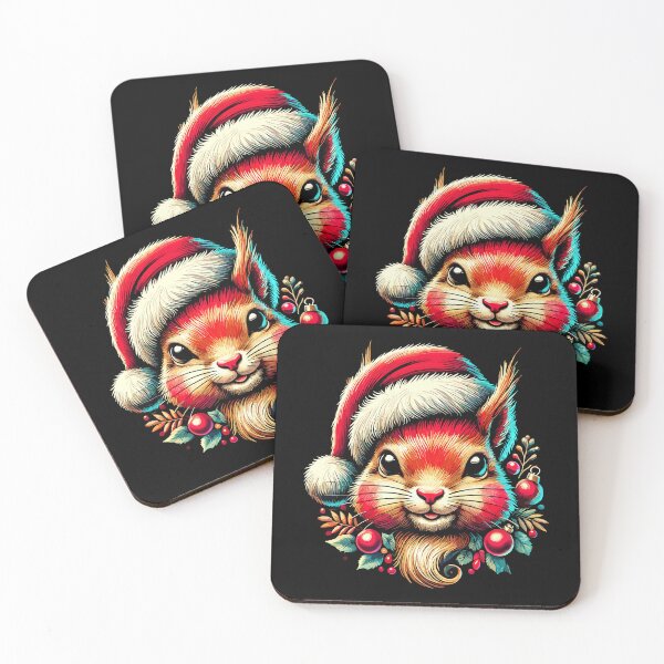 Item preview, Christmas Squirrel With Hat designed and sold by LuminOrb.