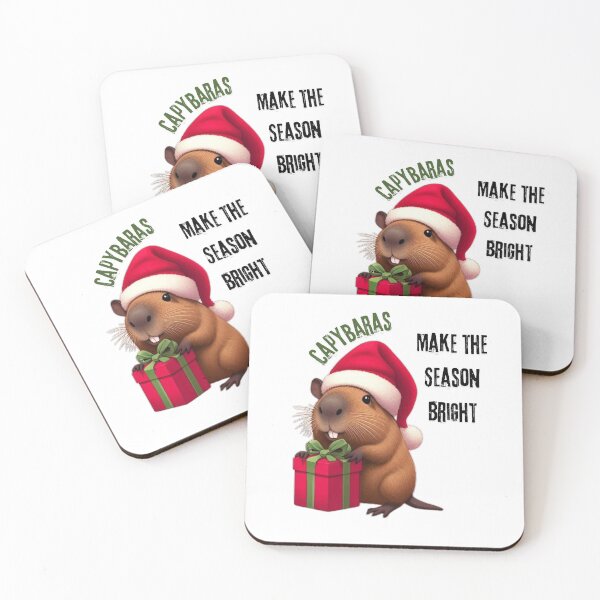 Item preview, Festive Capybara Christmas | Funny Holiday Art for a Cheerful Season designed and sold by MiszungART.