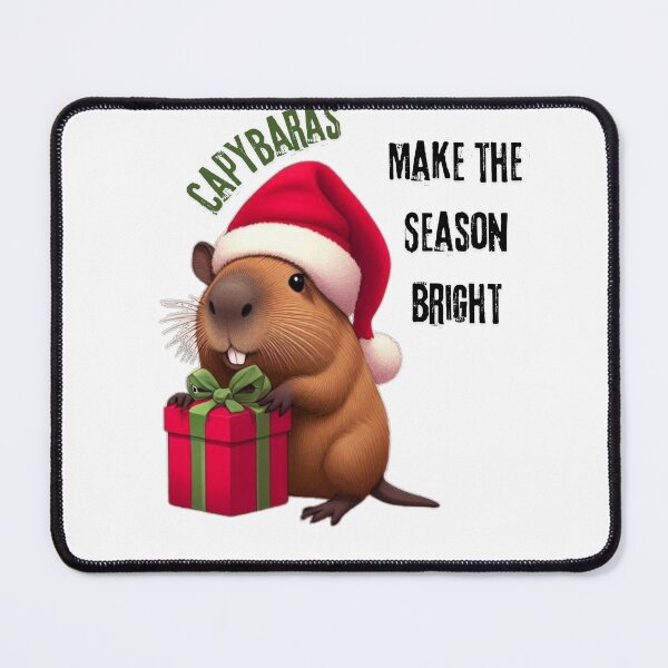Item preview, Festive Capybara Christmas | Funny Holiday Art for a Cheerful Season designed and sold by MiszungART.
