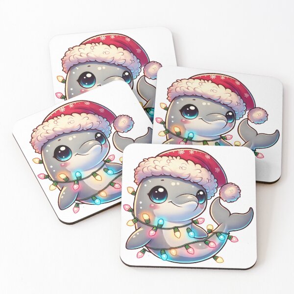Item preview, Christmas Dolphin with Festive Lights designed and sold by lubushop1.