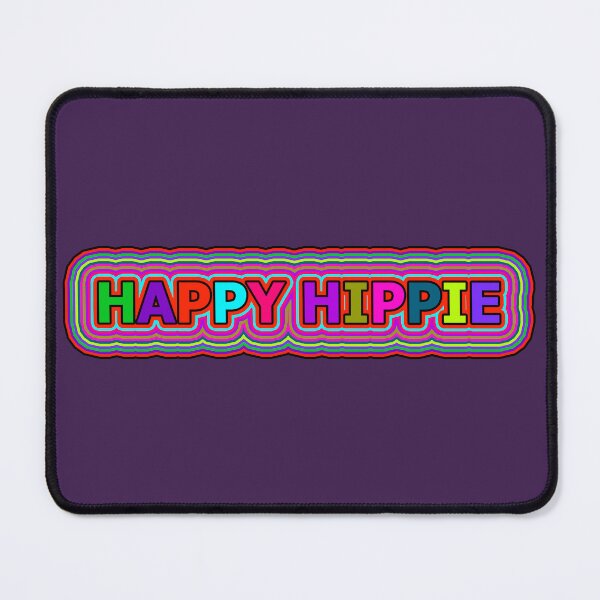 Item preview, Happy Hippie Colorful Words Trippy Retro Hippie Lines 4 of 4 designed and sold by Beachy.