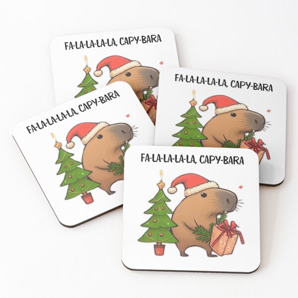 Item preview, Festive Capybara Christmas | Funny Holiday Art for a Cheerful Season designed and sold by MiszungART.