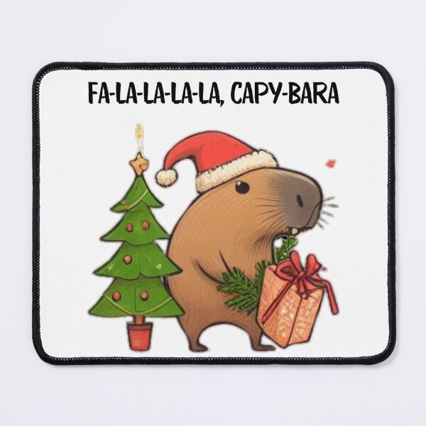 Item preview, Festive Capybara Christmas | Funny Holiday Art for a Cheerful Season designed and sold by MiszungART.