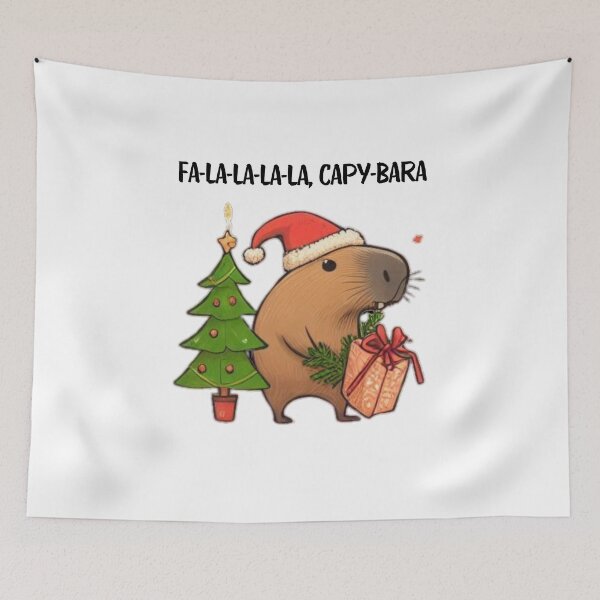 Item preview, Festive Capybara Christmas | Funny Holiday Art for a Cheerful Season designed and sold by MiszungART.