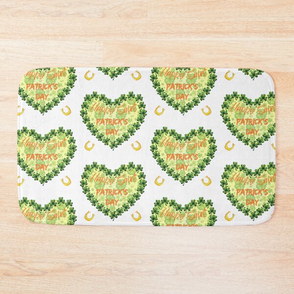 Item preview, St. Patrick's Lucky Charm: A harmonious heart pattern featuring shamrocks of various sizes and shades of green, arranged in a heart shape to give a pleasing and balanced design. designed and sold by Grang Art Artistic Designs.