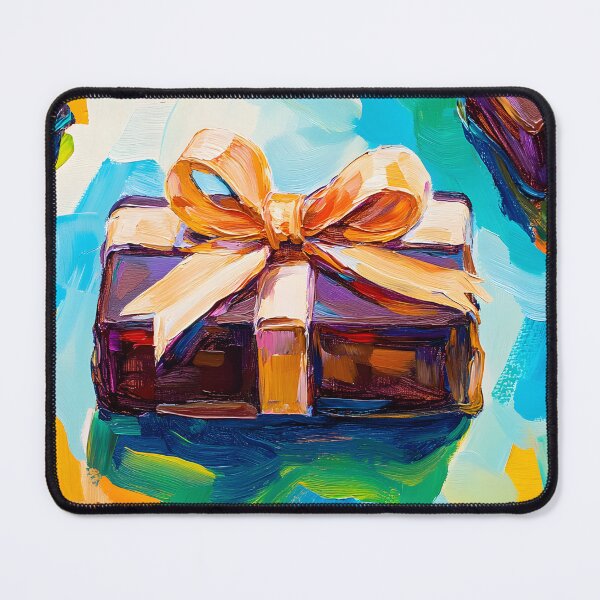 Item preview, Merry Christmas: Intricate Chocolate Gift Boxes - Bold Ribbons and Swirling Celebration designed and sold by OlfactoART Studio.