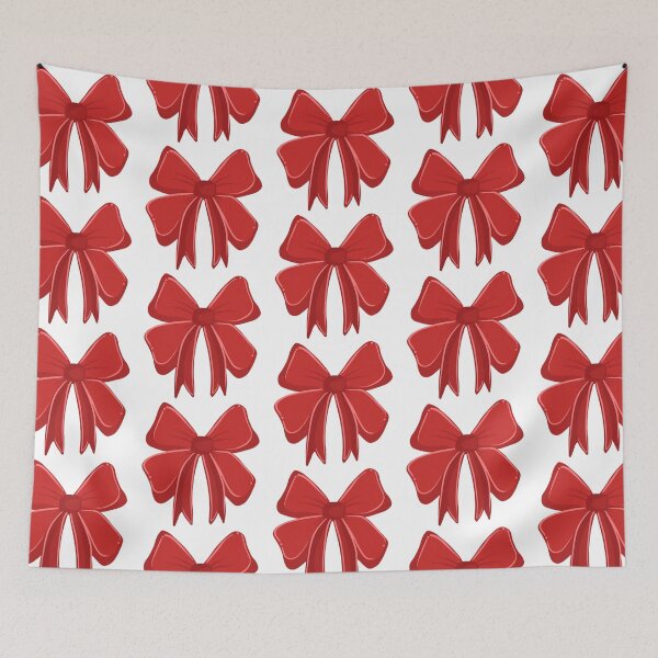 Item preview,  Red Merry Christmas Bow Pattern Gift Wrap Home Decor Christmas Gift designed and sold by EYE ILLUSTRATE  GRAPHICS.