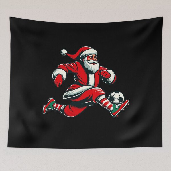 Item preview, Christmas Santa Football Action designed and sold by LuminOrb.