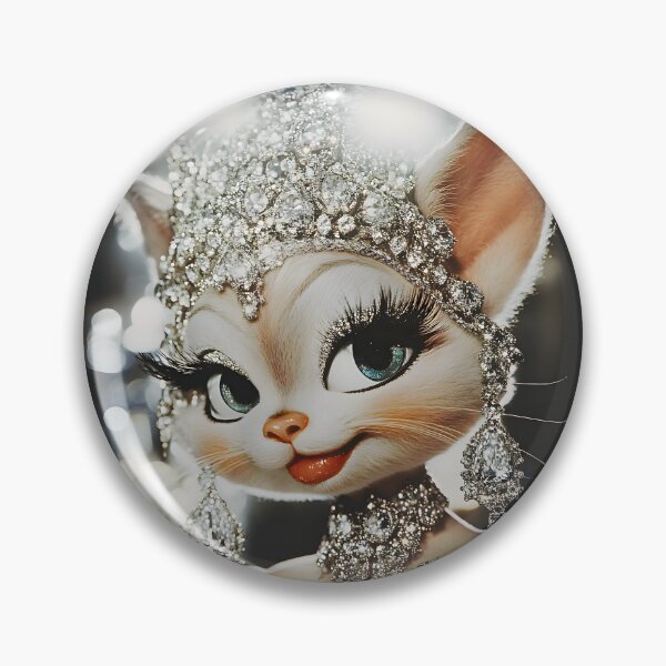 Item preview, Diamond-Crowned Feline Majesty designed and sold by AI-Only Creations.