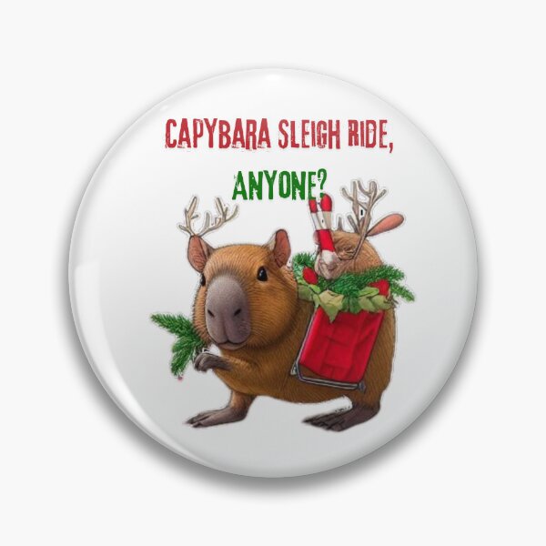 Item preview, Festive Capybara Christmas | Funny Holiday Art for a Cheerful Season designed and sold by MiszungART.
