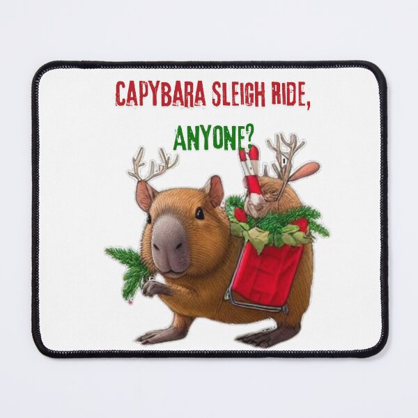 Item preview, Festive Capybara Christmas | Funny Holiday Art for a Cheerful Season designed and sold by MiszungART.