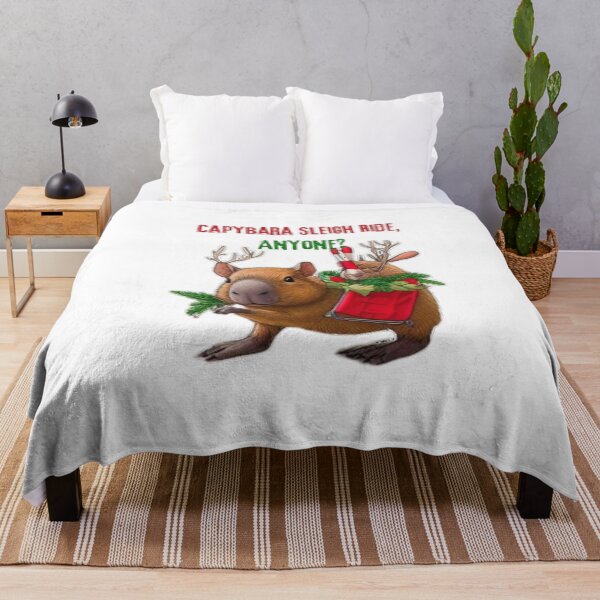 Item preview, Festive Capybara Christmas | Funny Holiday Art for a Cheerful Season designed and sold by MiszungART.