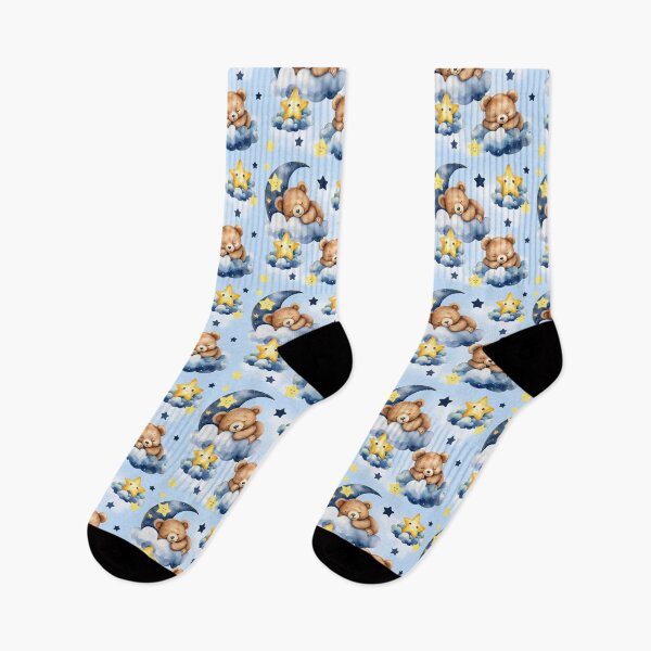Item preview, Teddy Bear Moon Clouds Stars Baby Nursery designed and sold by Laura DeCamp.