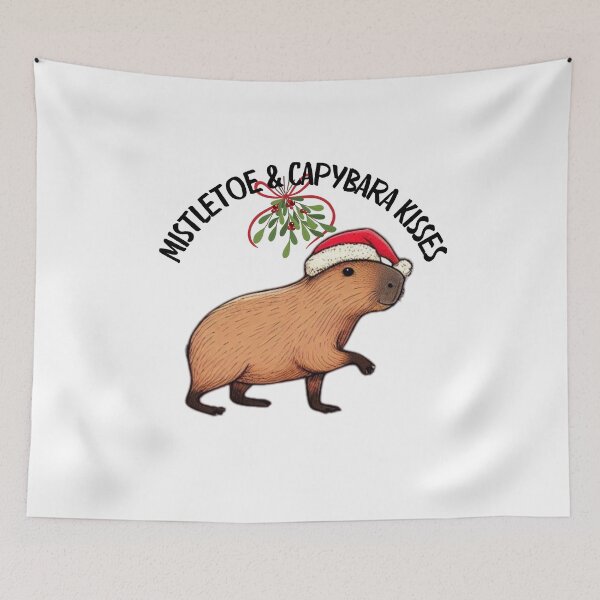 Item preview, Festive Capybara Christmas | Funny Holiday Art for a Cheerful Season designed and sold by MiszungART.
